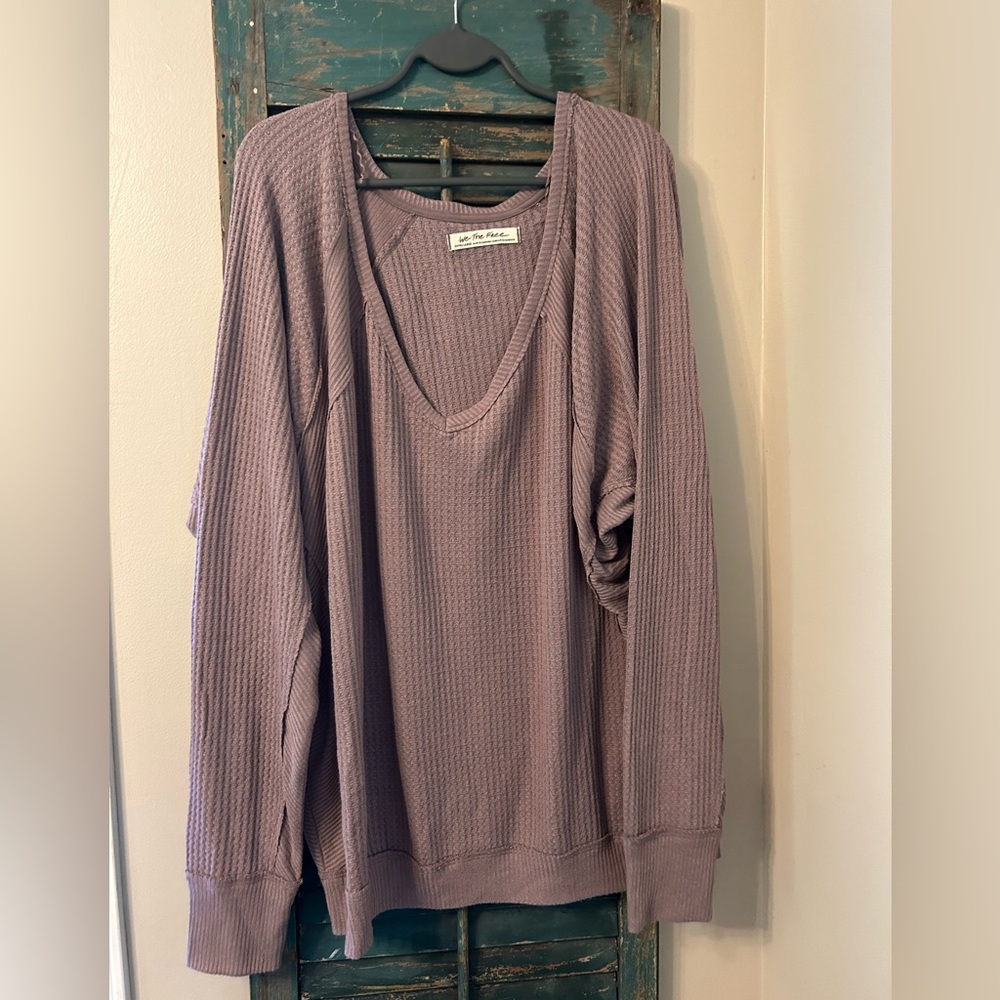FREE PEOPLE we the free oversized XL thermal top